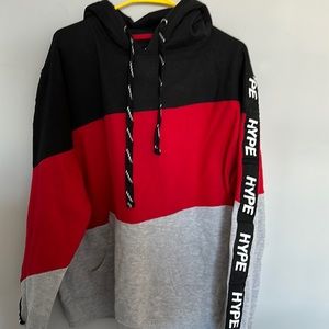 Red, Black, Grey HYPE hoodie